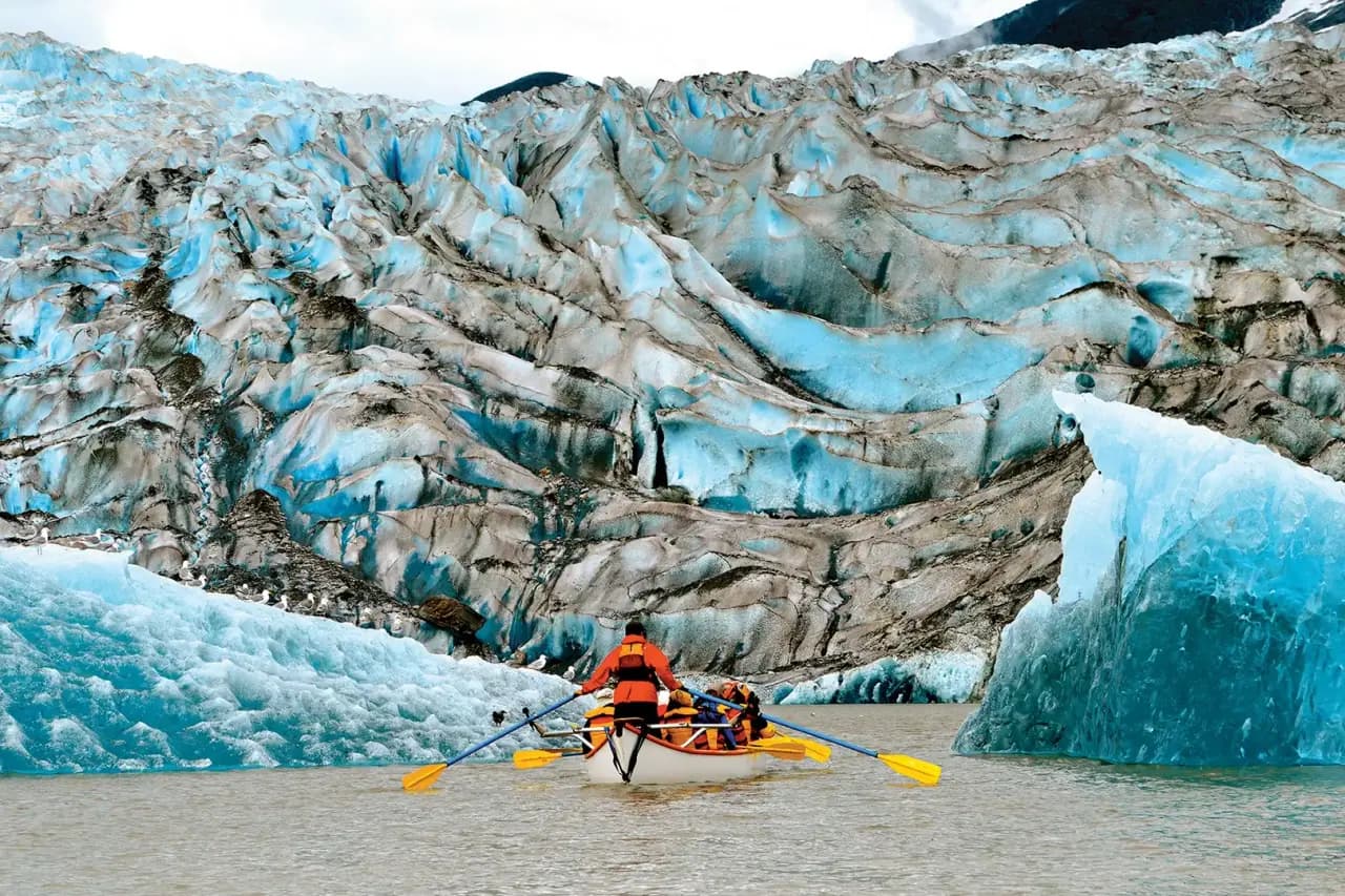 Historic canoeing photo