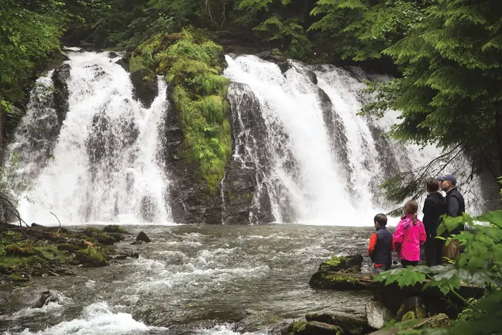 Salmon Bake by the Waterfall