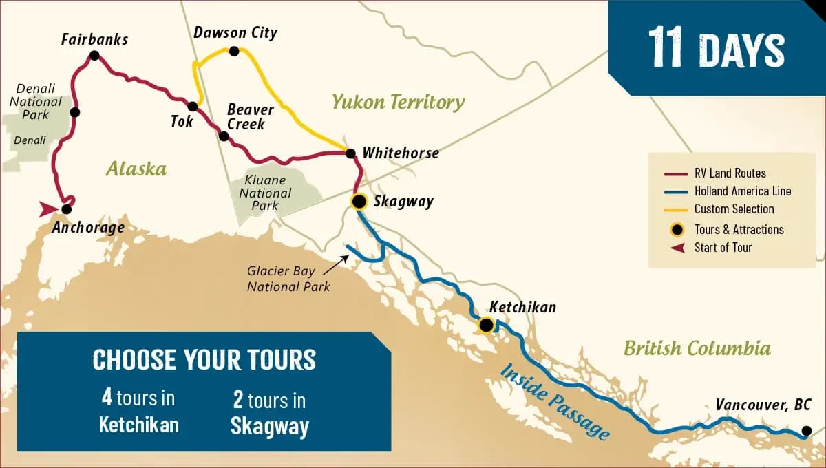 Klondike Fever route map