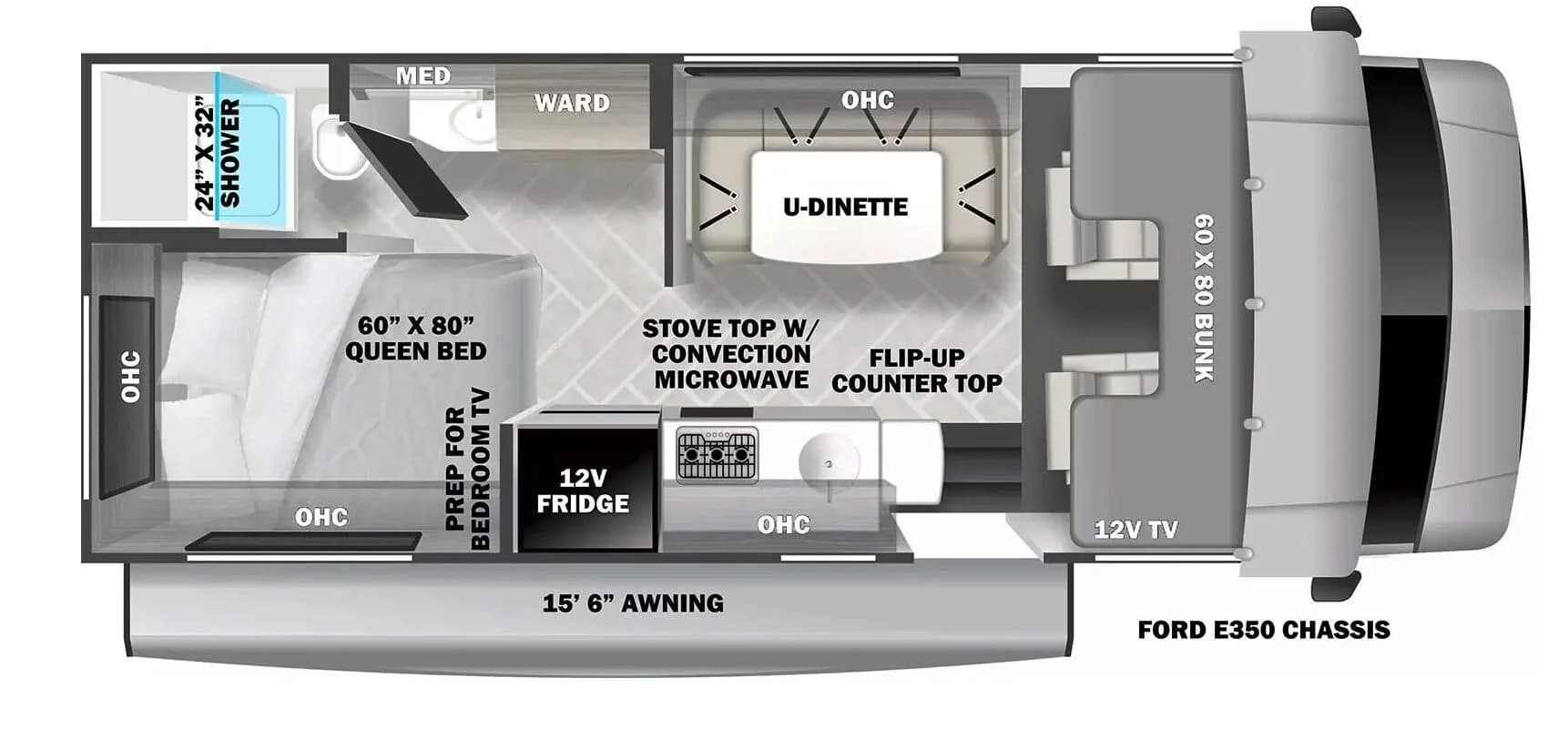 2024 Explore Sunseeker 2350 LE floor plan
