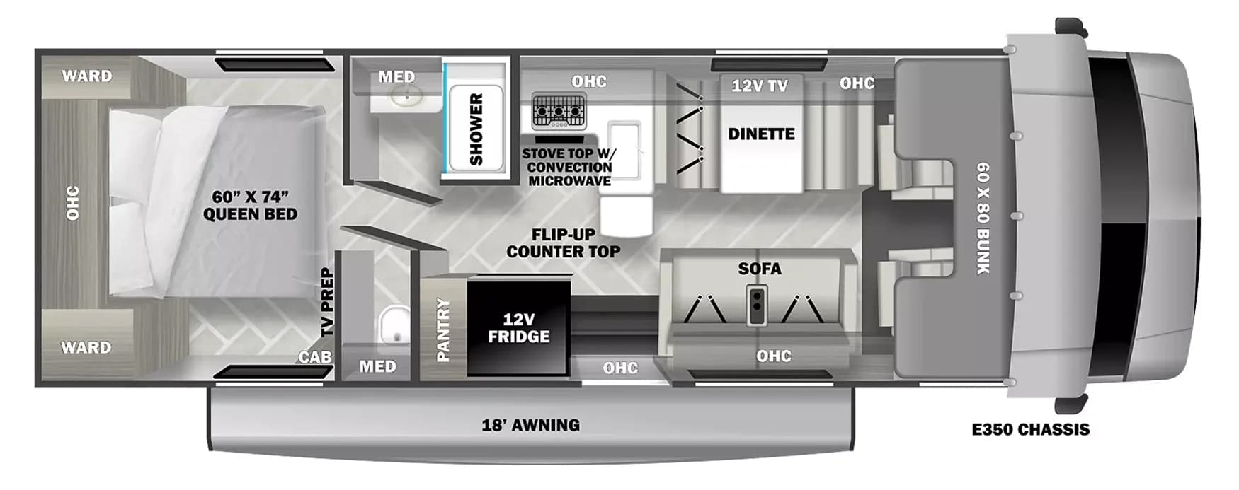 2024 Explore Sunseeker 2950 LE floor plan
