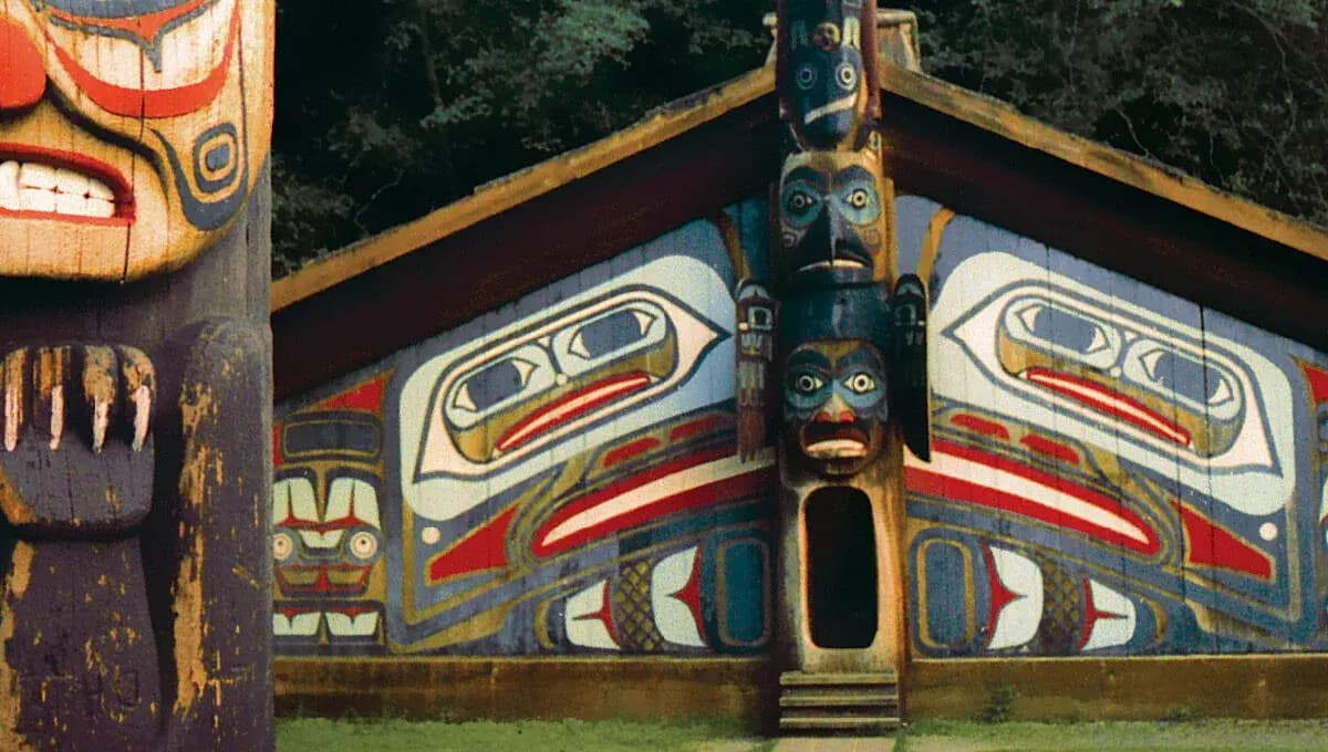 Totem poles and native art in Ketchikan, Alaska