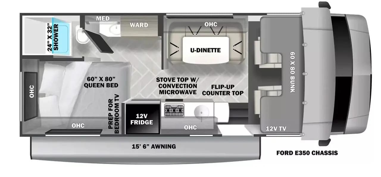 2024 Sunseeker 2350 LE floorplan